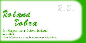 roland dobra business card